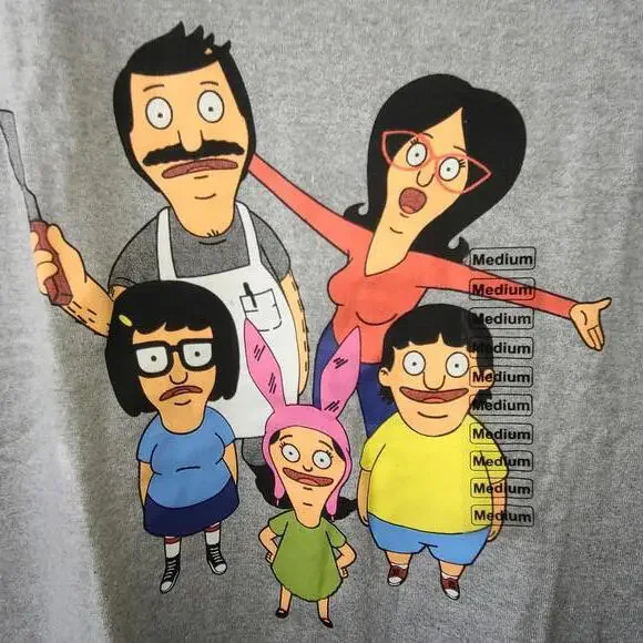 Bob's Burgers Family Graphic Tee - Size Medium - Picture 3 of 5